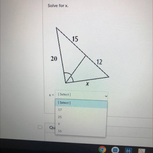Solve for the x. Please help :(