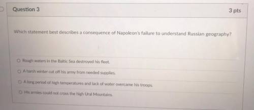 Which statement best describes a consequence of Napoleon’s failure to understand Russian geography?