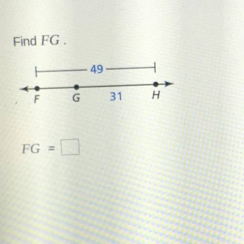 HELP PLEASE RIGHT NOW can someone find FG = ?