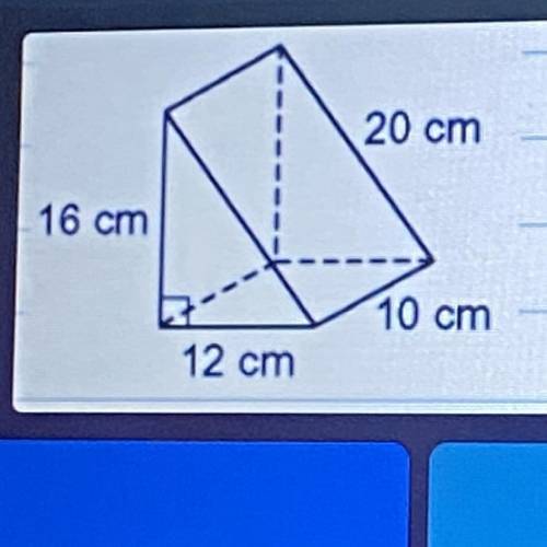 Otherboom

11
11/20
3
20 cm
16 cm
What is the total surface area of the triangular
prism shown bel