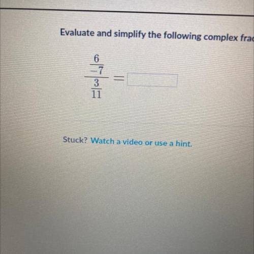 100
이야
P how do I evaluate and simplify the complex fraction