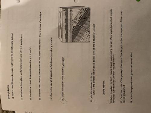 Folds/faults and geologic dating/geologic time test review

Geologic dating. I need help with this