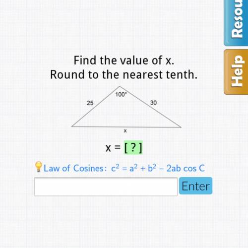 Find the value of x ! geometry