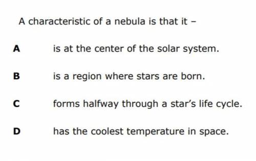 A characteristic of a nebula is that it-
