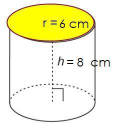 What is the volume of the cylinder?

384 cm3
14 cm3
288 cm3
48 cm3