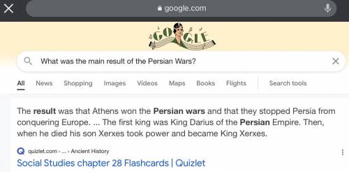 What was the main result of the Persian Wars?