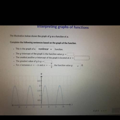 HELP ME WITH THIS ONE !!

the illustration below shows the graph of y as a function of r.
Complete