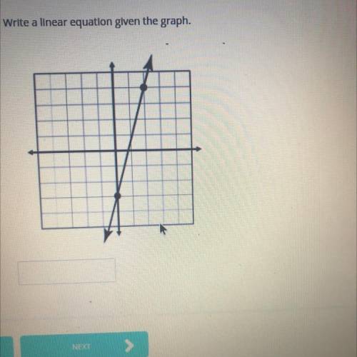 Write a linear equation given the graph.