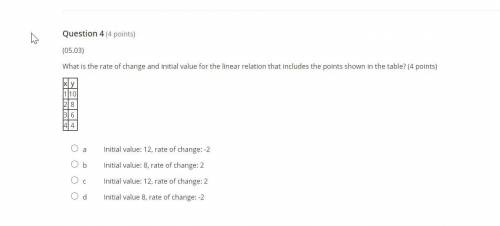 Someone please help answer this question on rate of change!!!