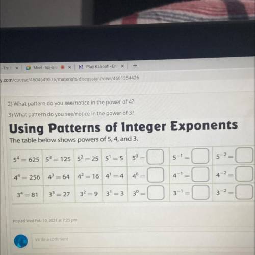 What is the patterns in 5,4 and 3