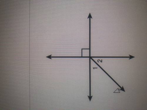 Which relationship describes angles one and two

select each correct answer
A.Complementary angle