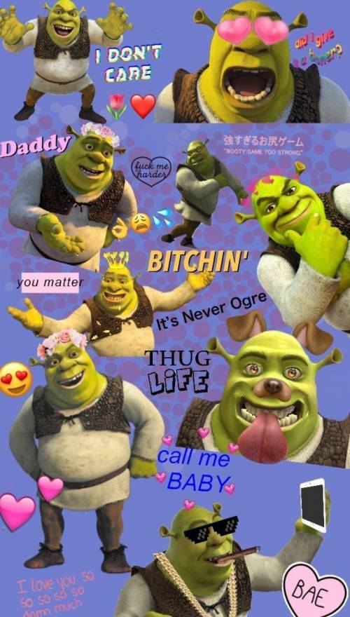 Shrek is hot and im his side chick im so lucky thats my bae