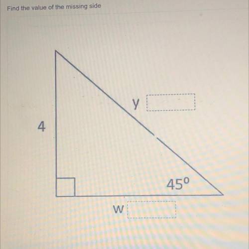 Need Help with this Geometry Question! I need to find value of missing side