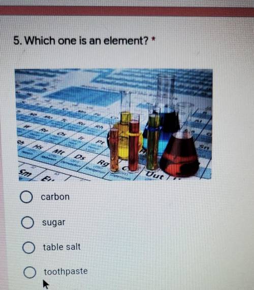 Which one is a element??​