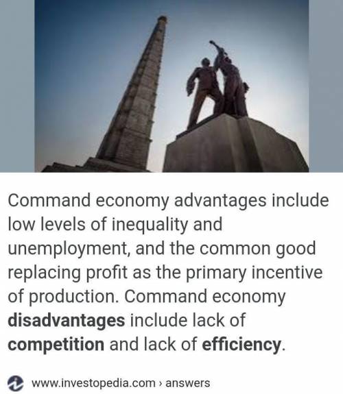 Which of the following is an advantage of Command economy?