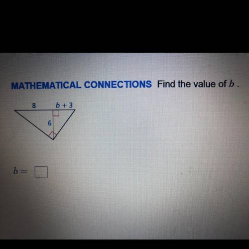 Literally pls help 
find the value of b
