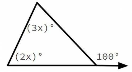 HELP FAST PLEASE
Determine the value of x