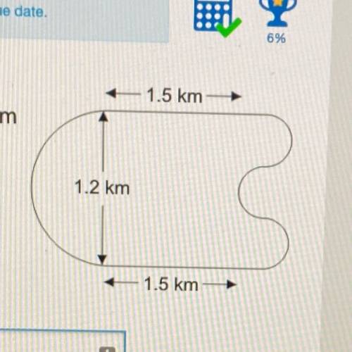 A motor racing circuit consists of

two parallel straight sections, each of length 1.5 km
a semici