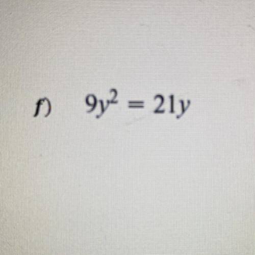 Resuelve las siguiente ecuación: