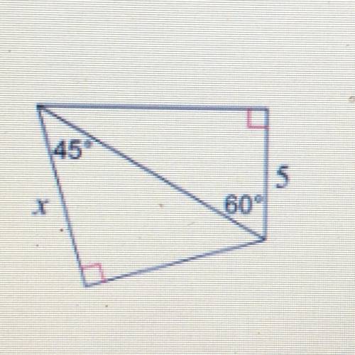 Find x. Please help!! If I don’t pass this I fail the class