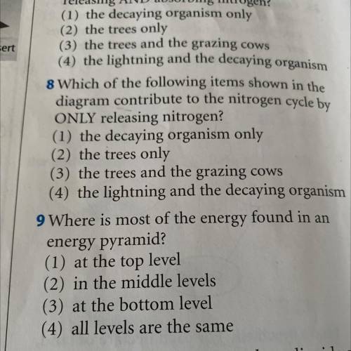 Can someone help with 8 and 9? Please answer if you know