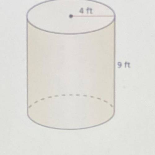 Which value it closest to the lateral surface area of the cylinder?

138.2
163.3
226.1
326.6