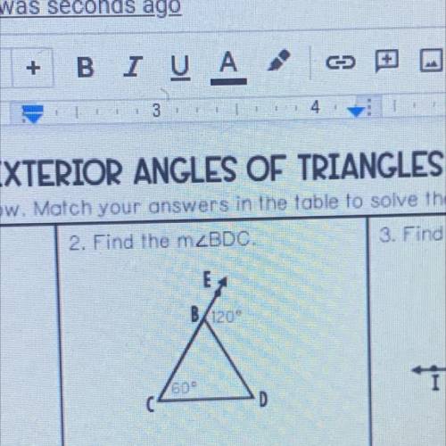 Find the m
Exterior angle of triangle