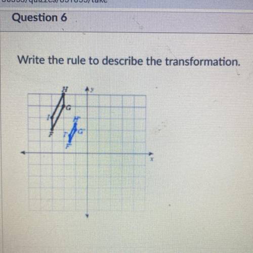 Write the rule to describe the transformation