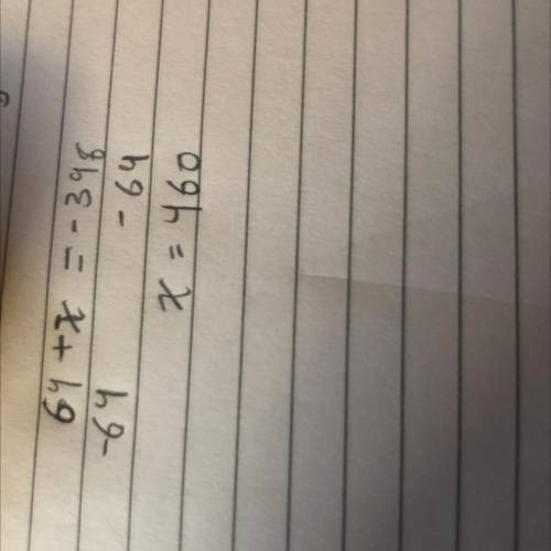 The sum of 2 integers are -396, if one is 64, find the other