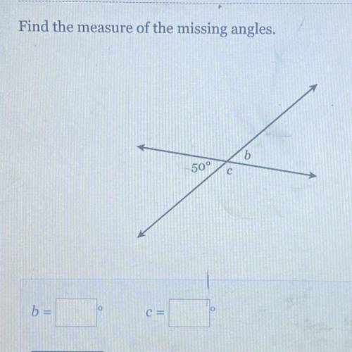 Find the measure of the missing angles.
*PLEASE ANSWER- 30 POINTS*
