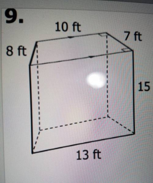 I need help finding the surface area of the prism