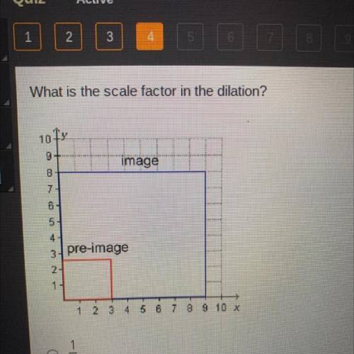 HELP ASAP IM TIMED

What is the scale factor in the dilation?
O 1/6 O 1/3 O 3 O 6
