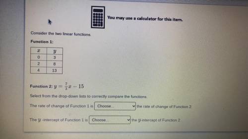 Can someone help me with this please?!

the choose options for both are: less than, equal to or gr