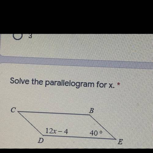 Solve the parallelogram for x MARKINF people as brainlist