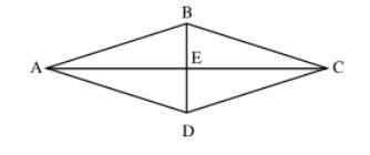 .In Rhombus ABCD, AB=10, AC=16, m