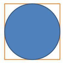 [50 points!] Find the area of the circle, given the square has an area of 144 cm^2 (leave your answ