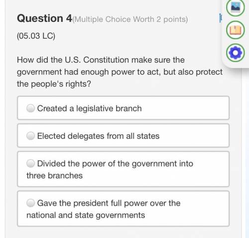 How did the U.S. Constitution make sure the government had enough power to act, but also protect th