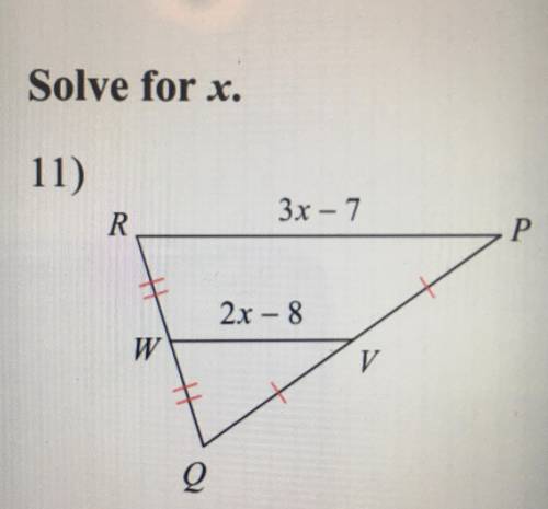 Solve for x.
Can someone help ?
I need to show the work