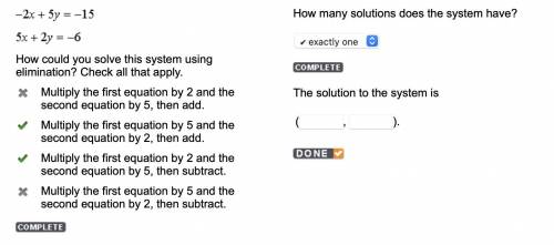 The solution to the system is ( PIC ATTACHED PLZ HELP)