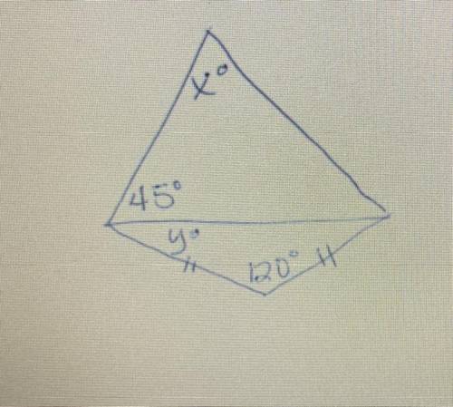 Someone please help!! find the value of y in this triangle
