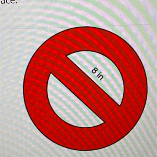 A company is making red metal no entry signs with outer diameter equal to 12 inches. How many squar