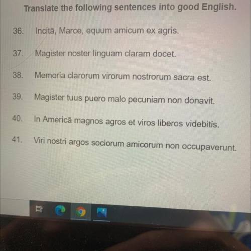 This is Latin class and I really need help