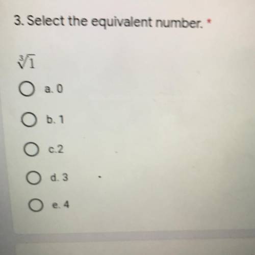 Select the equivalent number
HELP ASAP