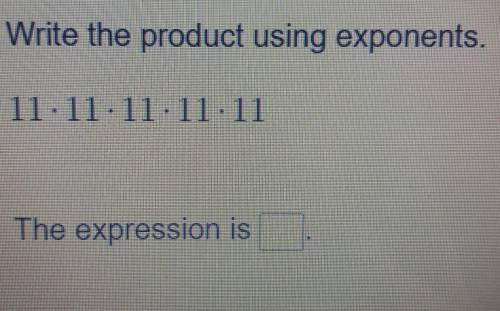 Write the product using exponents ​