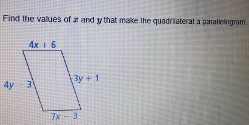 PLEASE FIND WHAT X AND Y EQUALS