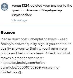This is proof venus1324 keeps mass deleting my answers. These were ALL helpful. All of them are cor