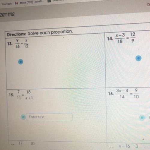 Solve each proportion pls help