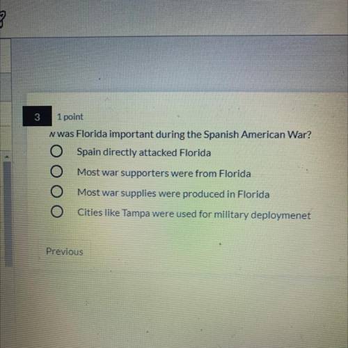 N was Florida important during the Spanish American War?