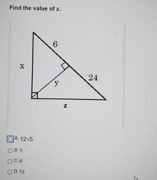 Find the value of z​