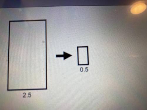 Which scale factor was appropriate lord to the first rectangle to get the resulting image? Enter yo